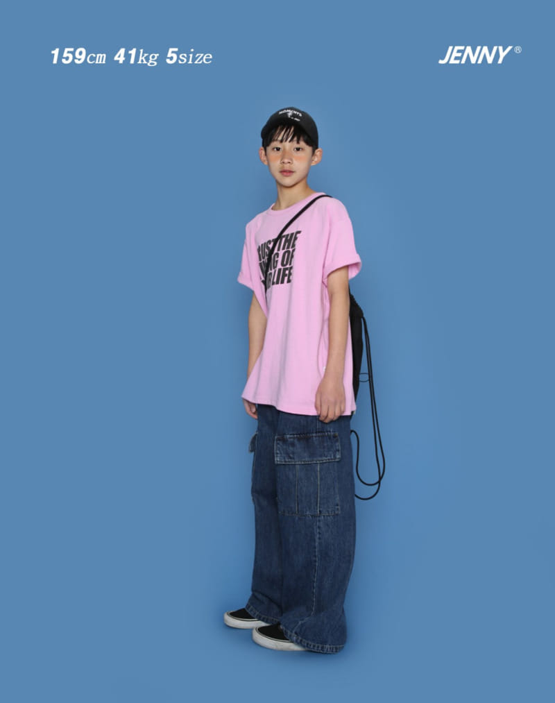 Jenny Basic - Korean Children Fashion - #stylishchildhood - Denim Cargo Pants - 9