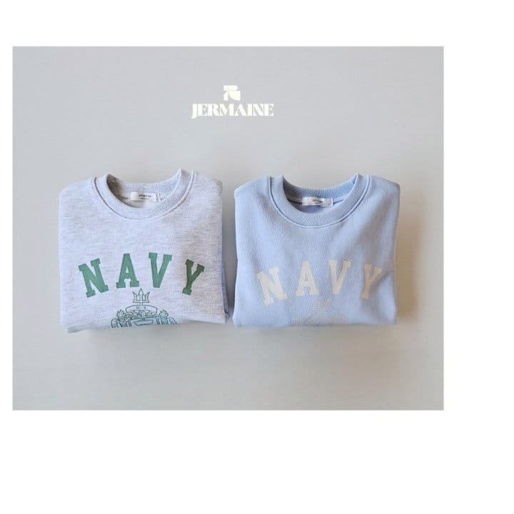 Jermaine - Korean Children Fashion - #kidzfashiontrend - Navy Sweatshirt 