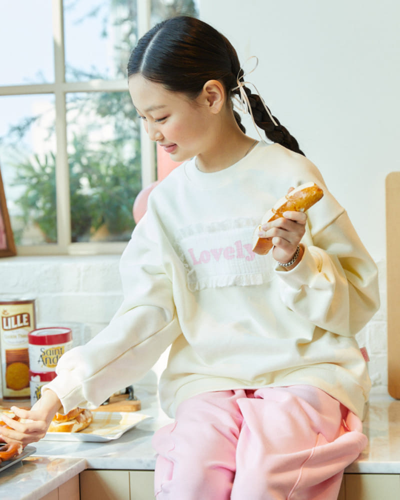 Kokoyarn - Korean Children Fashion - #Kfashion4kids - Lovely Lace Sweatshirt - 2