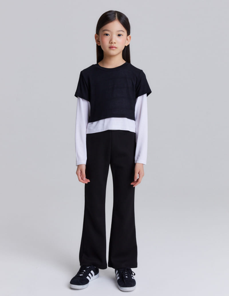 Kokoyarn - Korean Children Fashion - #Kfashion4kids - Special Logo Banding Boots Cut Pants