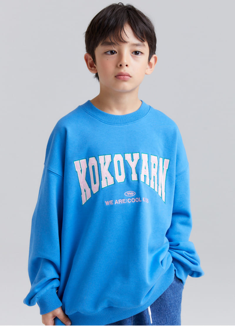 Kokoyarn - Korean Children Fashion - #stylishchildhood - Logo Applique Embroidery Sweat - 4