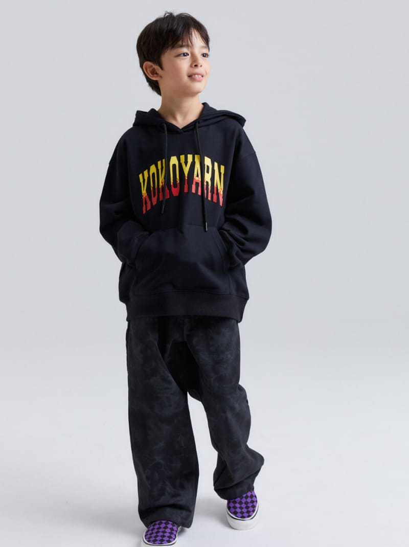Kokoyarn - Korean Children Fashion - #childofig - Label Hoody Sweat - 3