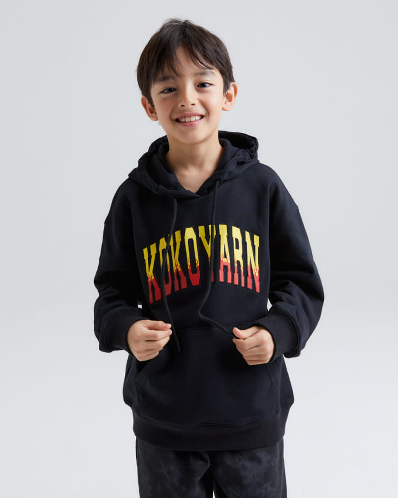 Kokoyarn - Korean Children Fashion - #childofig - Label Hoody Sweat - 4