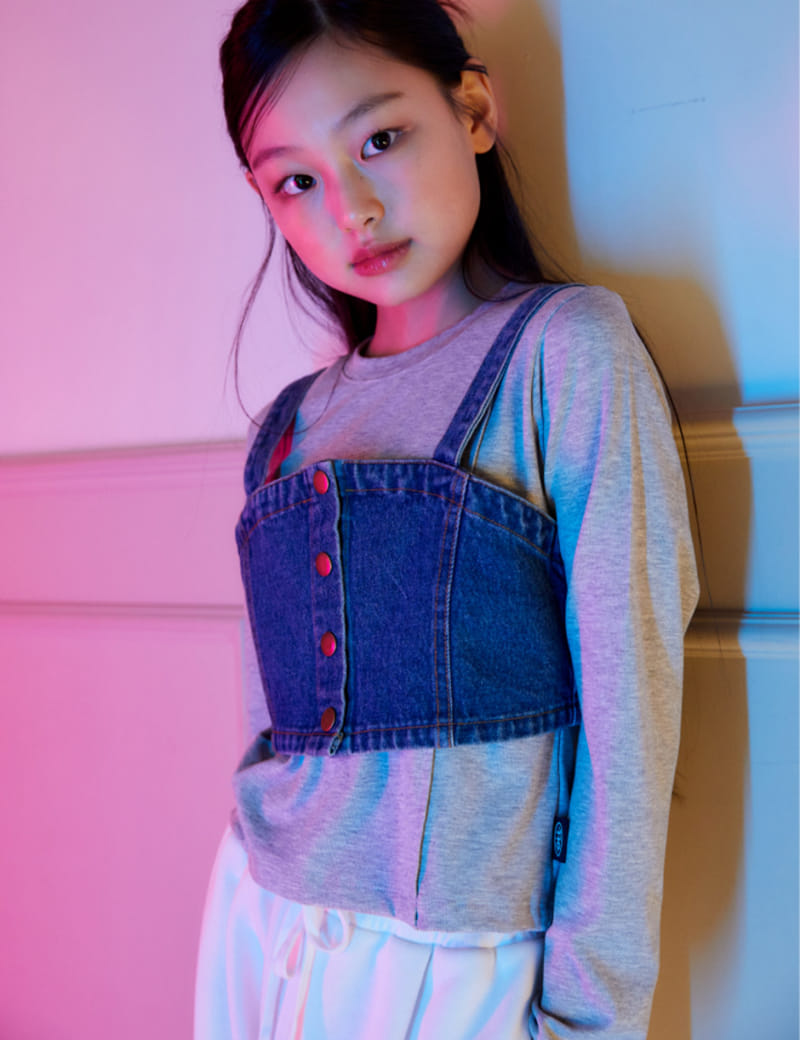 Kokoyarn - Korean Children Fashion - #designkidswear - Olson Denim Bustier