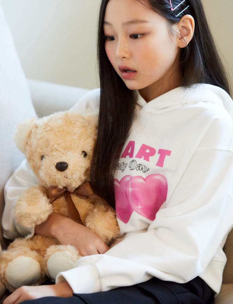 Kokoyarn - Korean Children Fashion - #discoveringself - Heart Glam Hoody Tee
