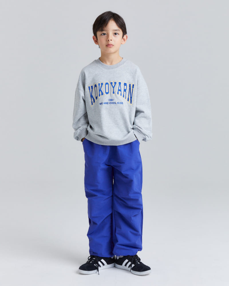Kokoyarn - Korean Children Fashion - #fashionkids - Logo Applique Embroidery Sweat - 8