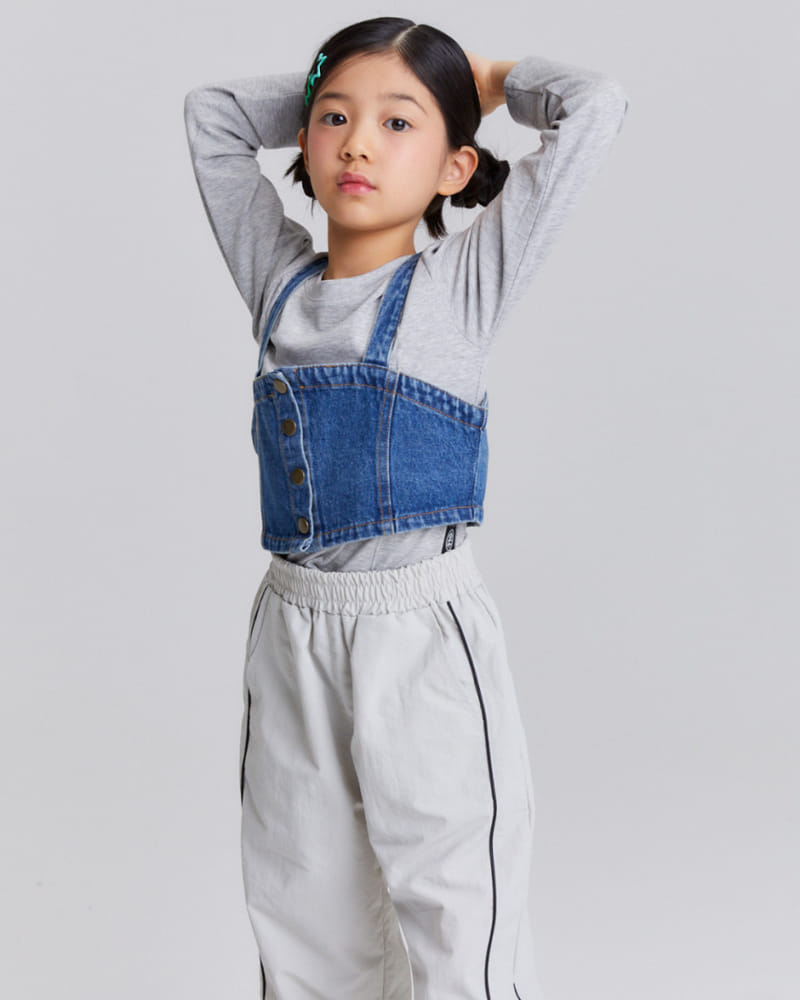 Kokoyarn - Korean Children Fashion - #fashionkids - Olson Denim Bustier - 3