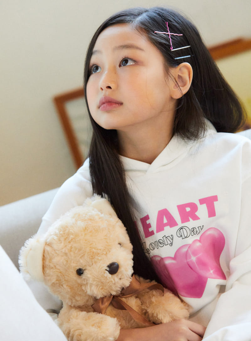 Kokoyarn - Korean Children Fashion - #fashionkids - Heart Glam Hoody Tee - 2