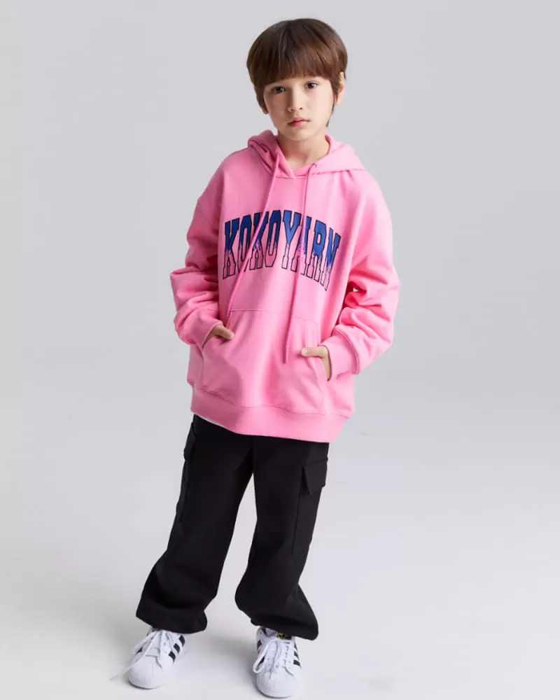 Kokoyarn - Korean Children Fashion - #kidsstore - Label Hoody Sweat - 9