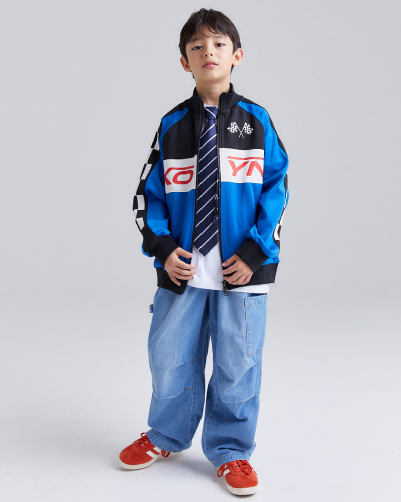Kokoyarn - Korean Children Fashion - #Kfashion4kids - Coeding La Leader Zip Up - 4