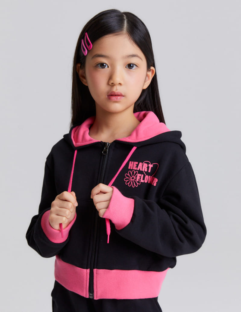 Kokoyarn - Korean Children Fashion - #littlefashionista - Flower Hoody Top Bottom Set - 11
