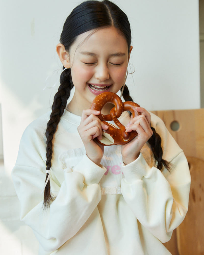 Kokoyarn - Korean Children Fashion - #littlefashionista - Lovely Lace Sweatshirt - 3