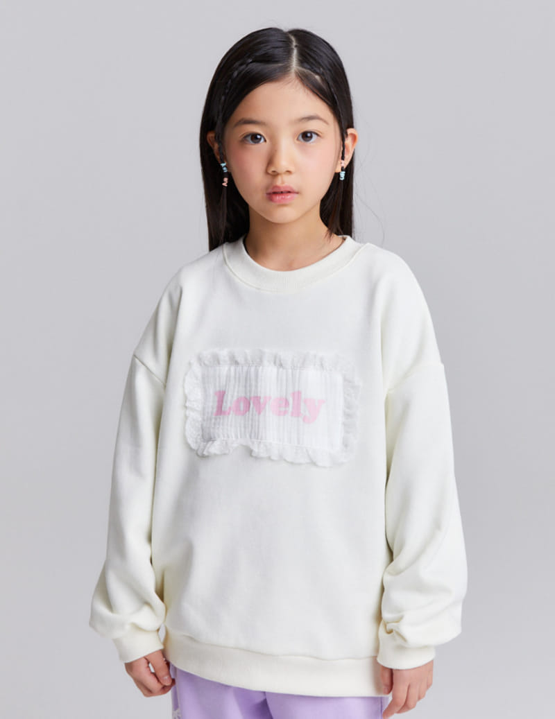 Kokoyarn - Korean Children Fashion - #littlefashionista - Lovely Lace Sweatshirt - 4