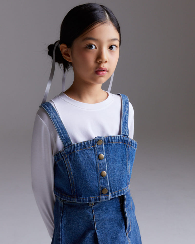 Kokoyarn - Korean Children Fashion - #minifashionista - Olson Denim Bustier - 10