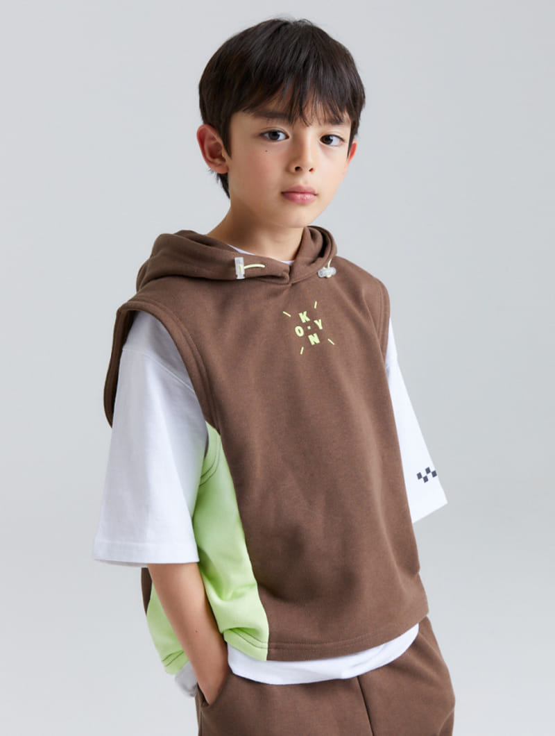 Kokoyarn - Korean Children Fashion - #todddlerfashion - Camp Hoody Vest Top Bottom Set - 2