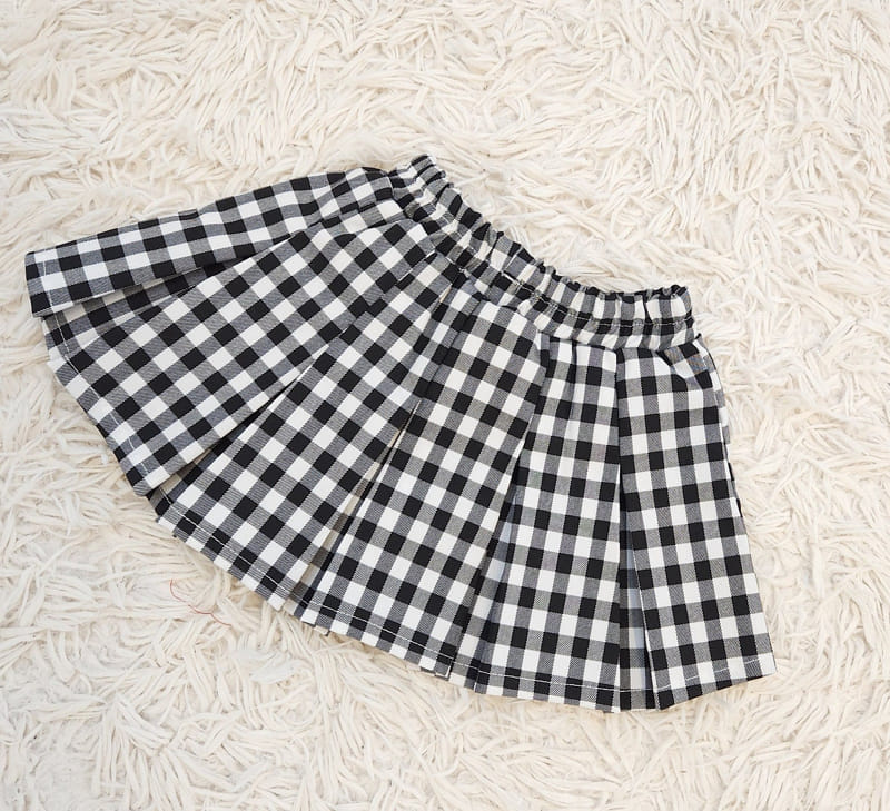 Lamp - Korean Children Fashion - #Kfashion4kids - Check Span Skirt - 3