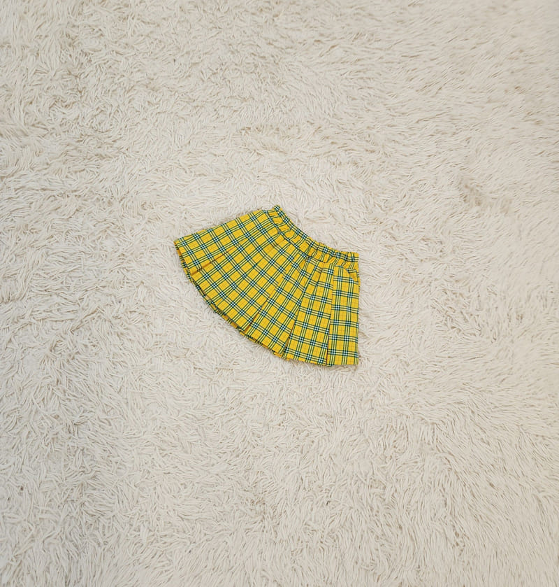 Lamp - Korean Children Fashion - #kidzfashiontrend - Check Skirt - 3