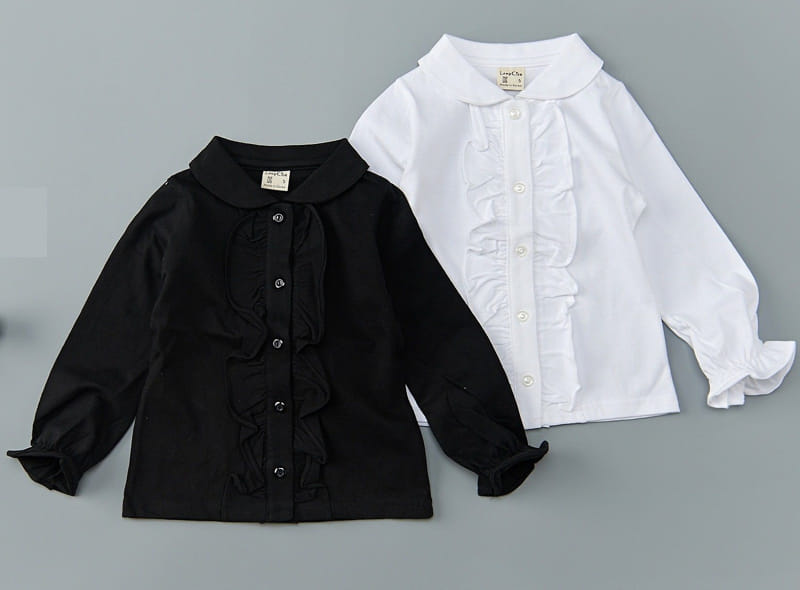 Lamp - Korean Children Fashion - #littlefashionista - Open Collar Blouse