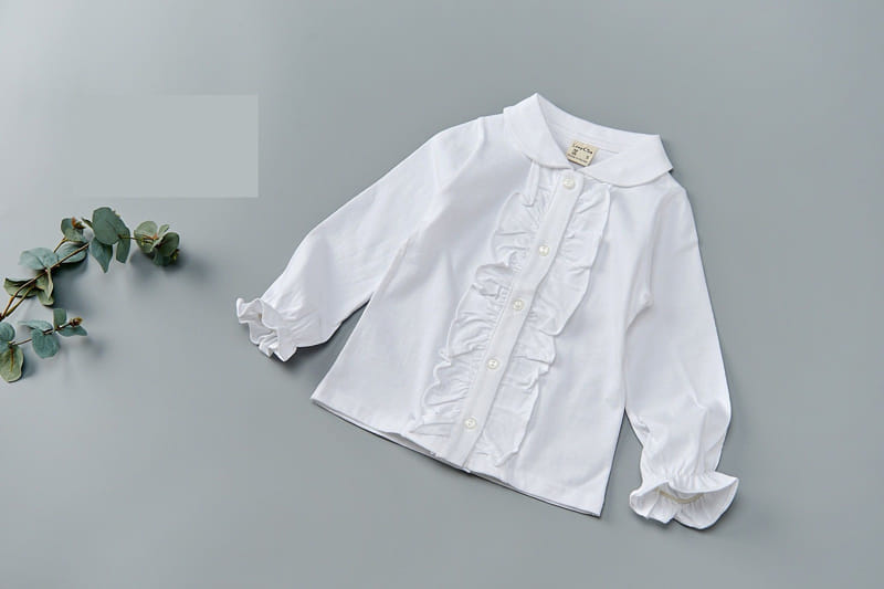 Lamp - Korean Children Fashion - #magicofchildhood - Open Collar Blouse - 2