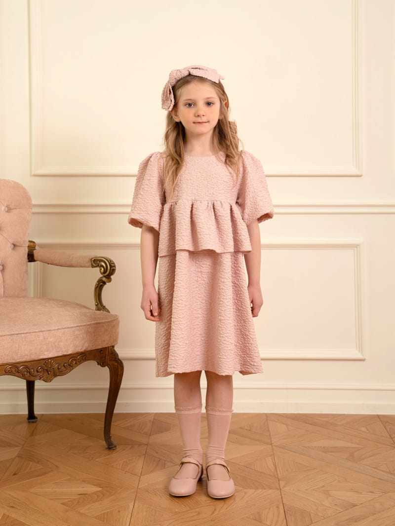 Le Bev - Korean Children Fashion - #childrensboutique - Meli Jacquard One-Piece - 7