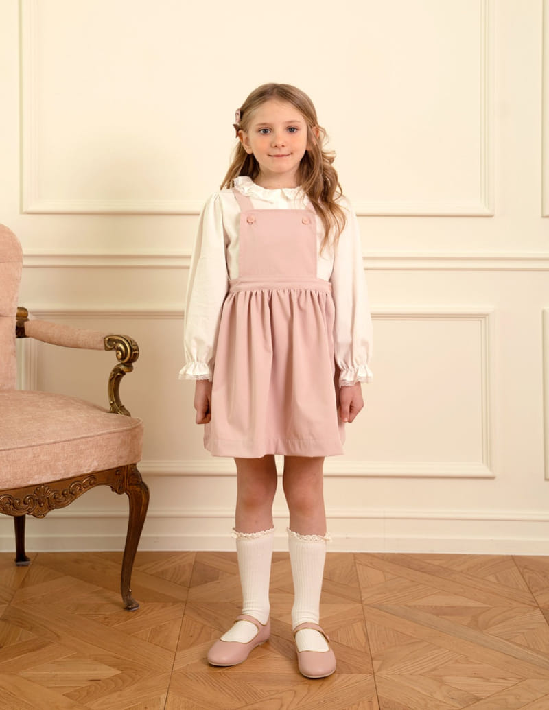 Le Bev - Korean Children Fashion - #childrensboutique - Faye Suspenders One-Piece - 6