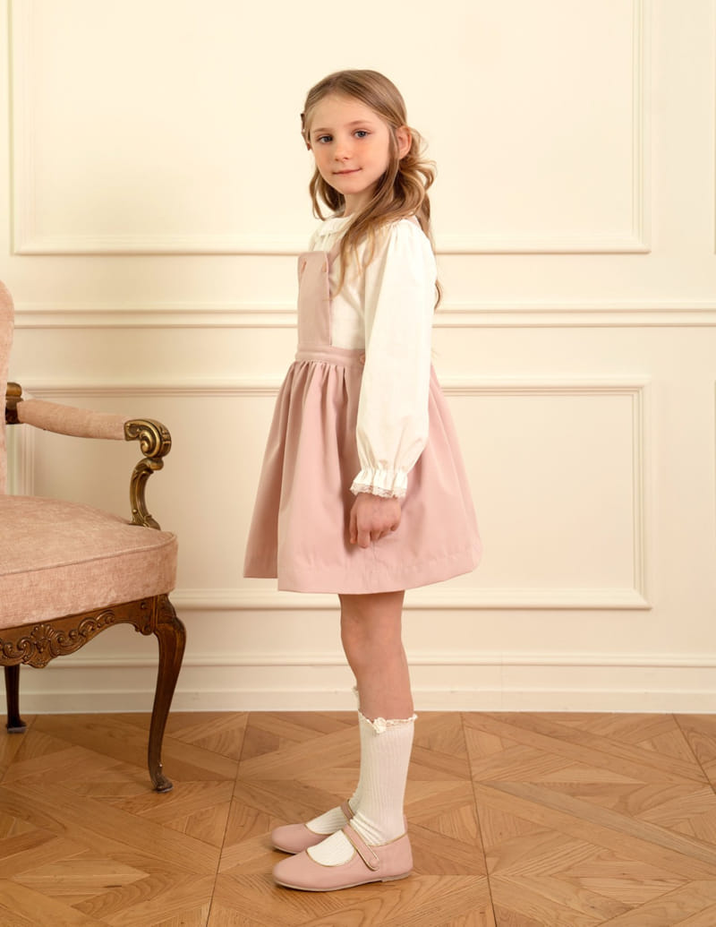Le Bev - Korean Children Fashion - #designkidswear - Faye Suspenders One-Piece - 7