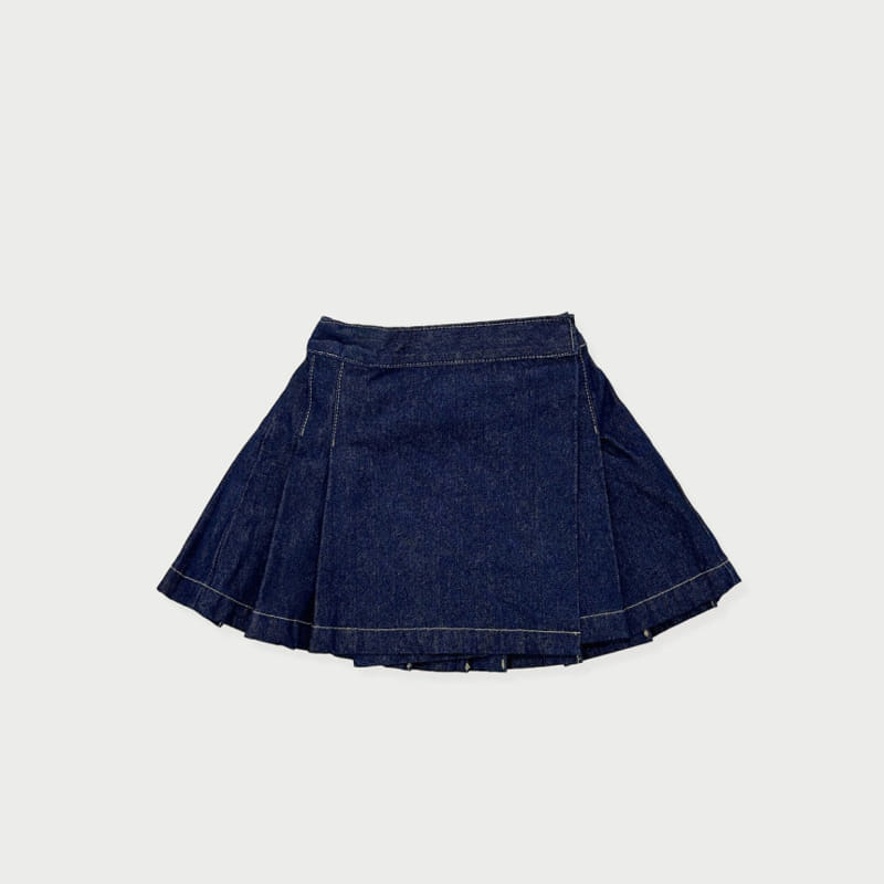 Le Bev - Korean Children Fashion - #designkidswear - Denim Pleats Skirt - 2