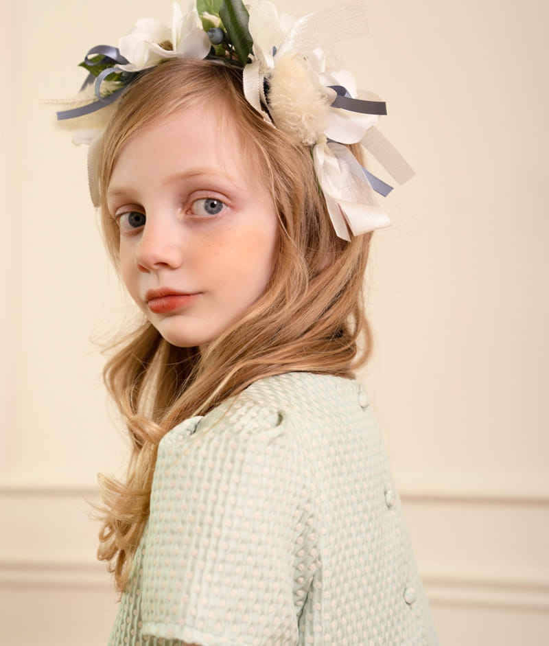 Le Bev - Korean Children Fashion - #kidsshorts - Dot Jacquard One-Piece - 9