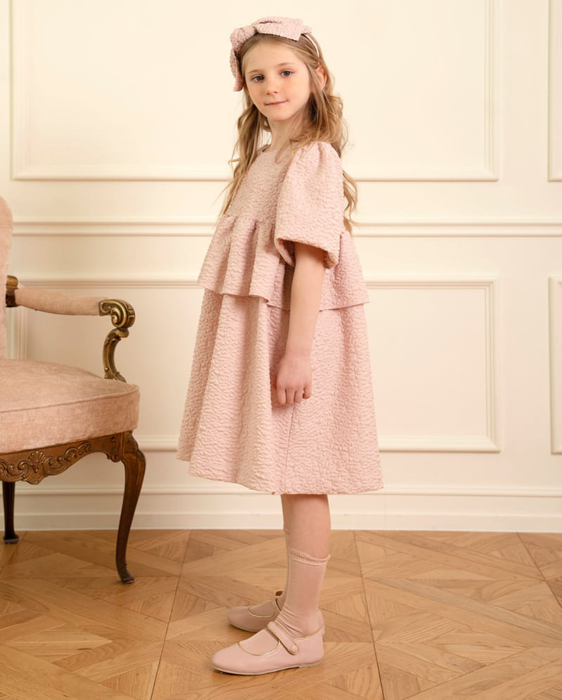 Le Bev - Korean Children Fashion - #littlefashionista - Meli Jacquard One-Piece