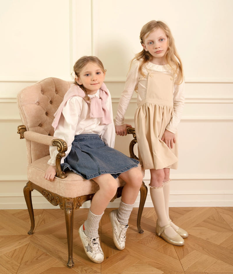 Le Bev - Korean Children Fashion - #littlefashionista - Denim Pleats Skirt - 9