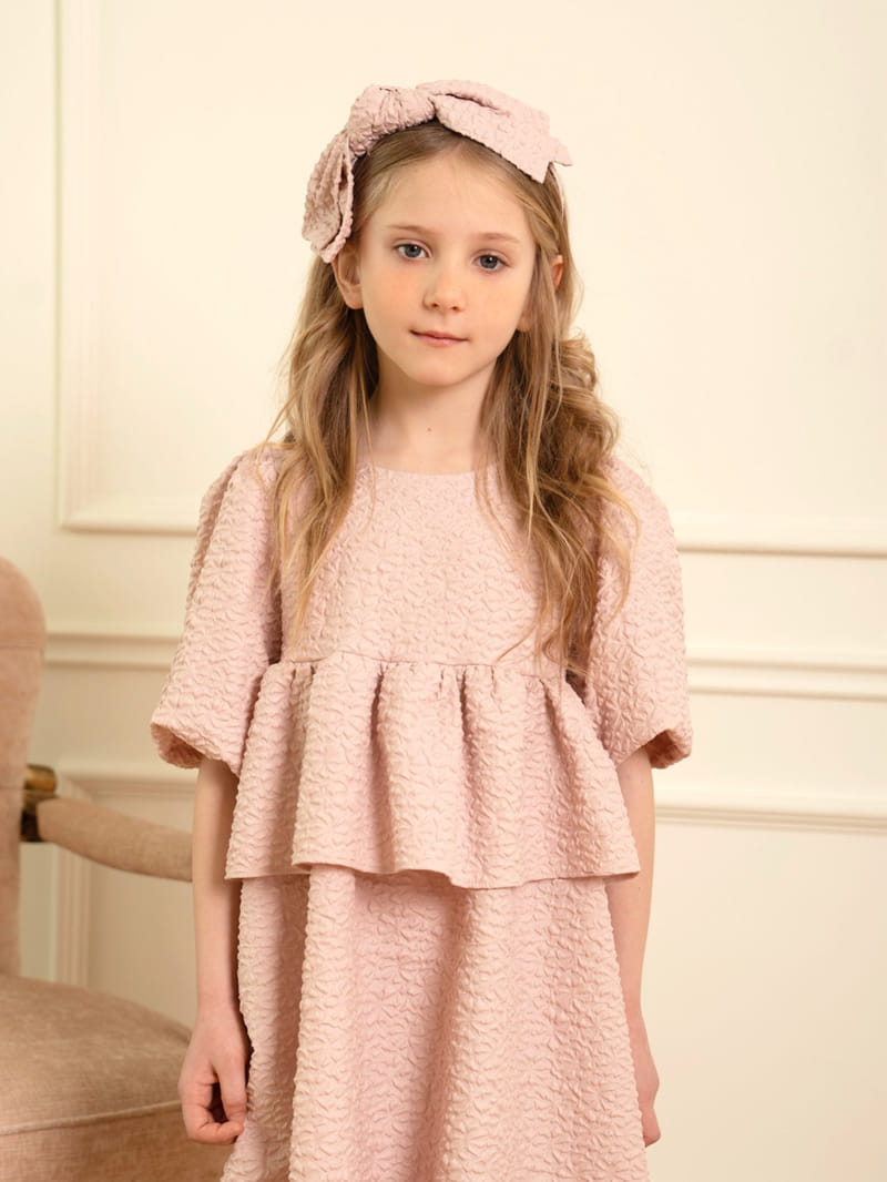 Le Bev - Korean Children Fashion - #minifashionista - Meli Jacquard One-Piece - 4