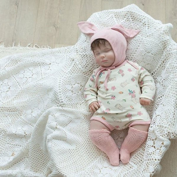 Lemonade - Korean Baby Fashion - #babyboutique - Flower Rabbit Body Suit