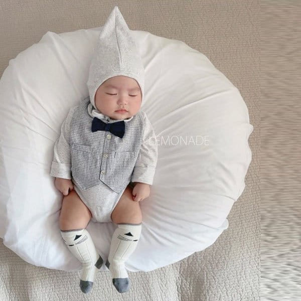 Lemonade - Korean Baby Fashion - #babyclothing - Ruan Tuxedo Romper Set