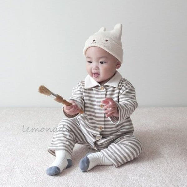 Lemonade - Korean Baby Fashion - #babyfashion - ST Collar Body Suit