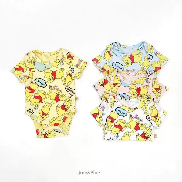 Lime & Blue - Korean Baby Fashion - #babyfashion - Balloon P Body Suit