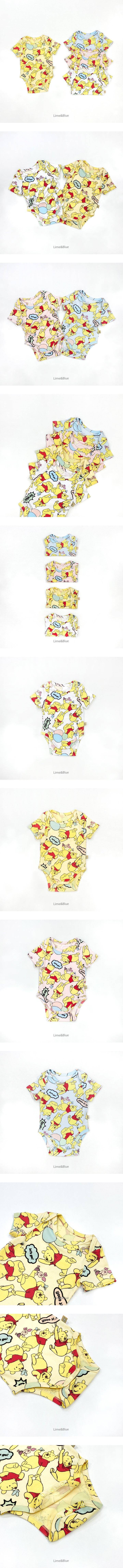 Lime & Blue - Korean Baby Fashion - #babyfever - Balloon P Body Suit - 2
