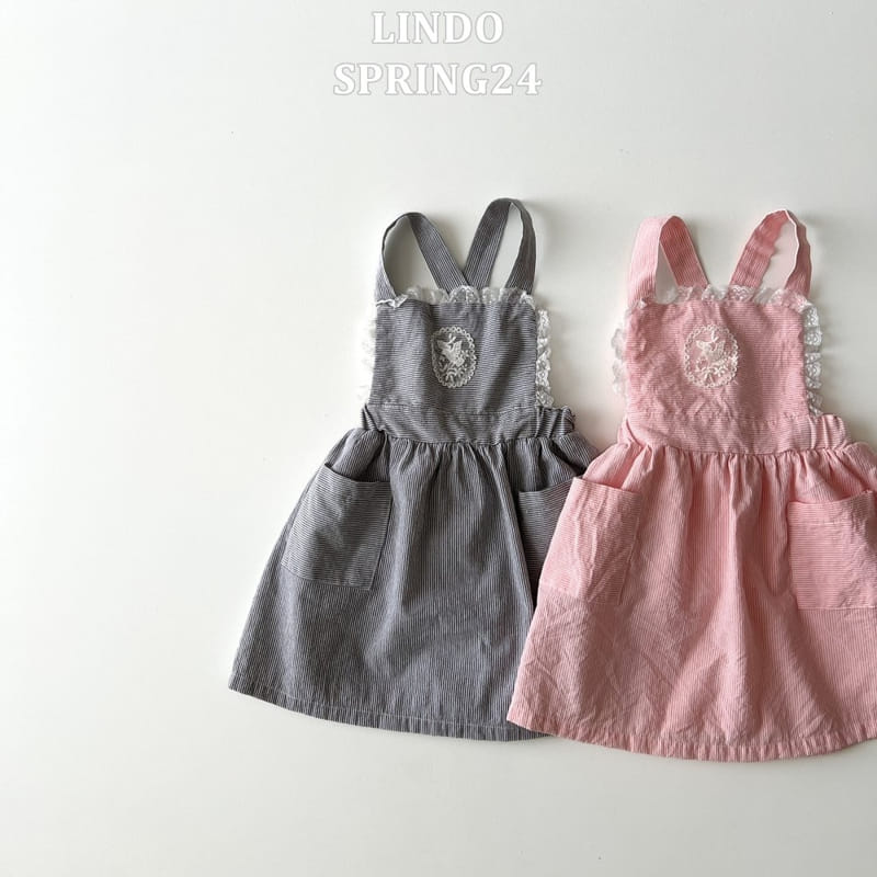 Lindo - Korean Children Fashion - #Kfashion4kids - Girl Dungarees One-Piece - 2