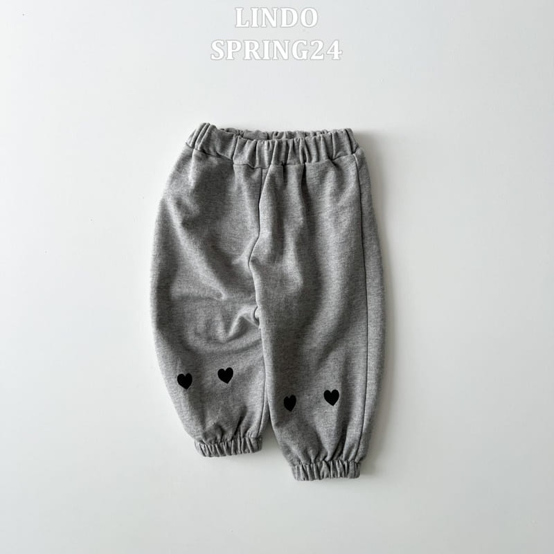 Lindo - Korean Children Fashion - #discoveringself - Love Jogger Pants - 4