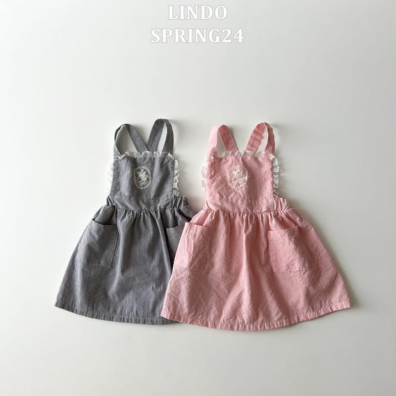 Lindo - Korean Children Fashion - #kidzfashiontrend - Girl Dungarees One-Piece