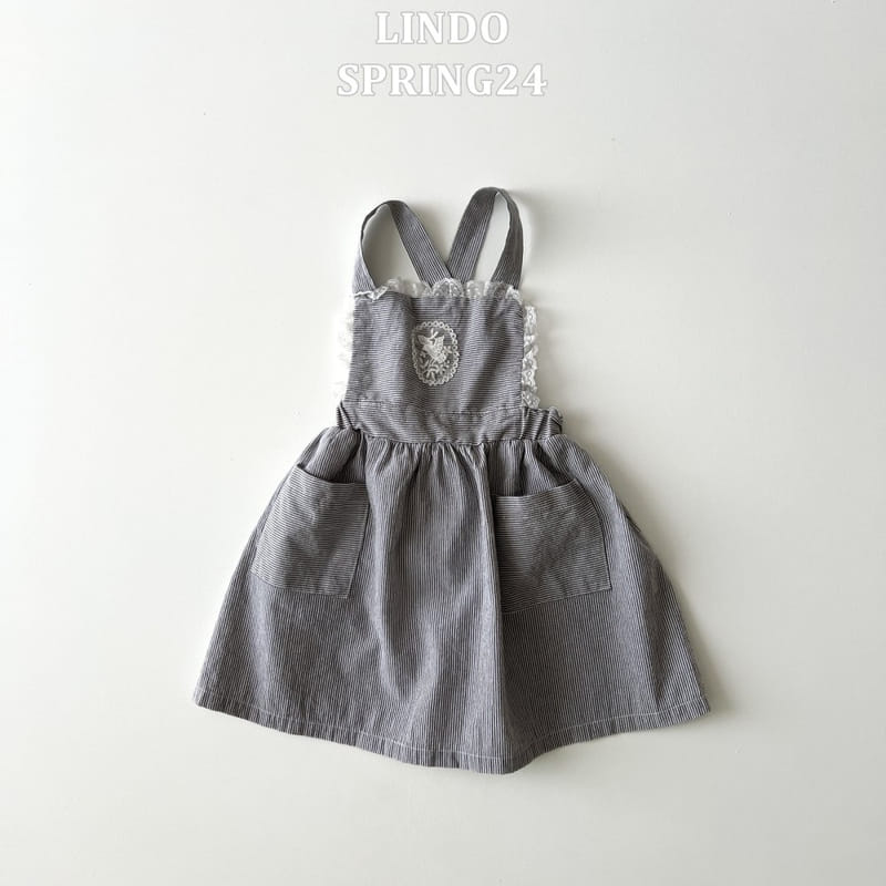Lindo - Korean Children Fashion - #littlefashionista - Girl Dungarees One-Piece - 3