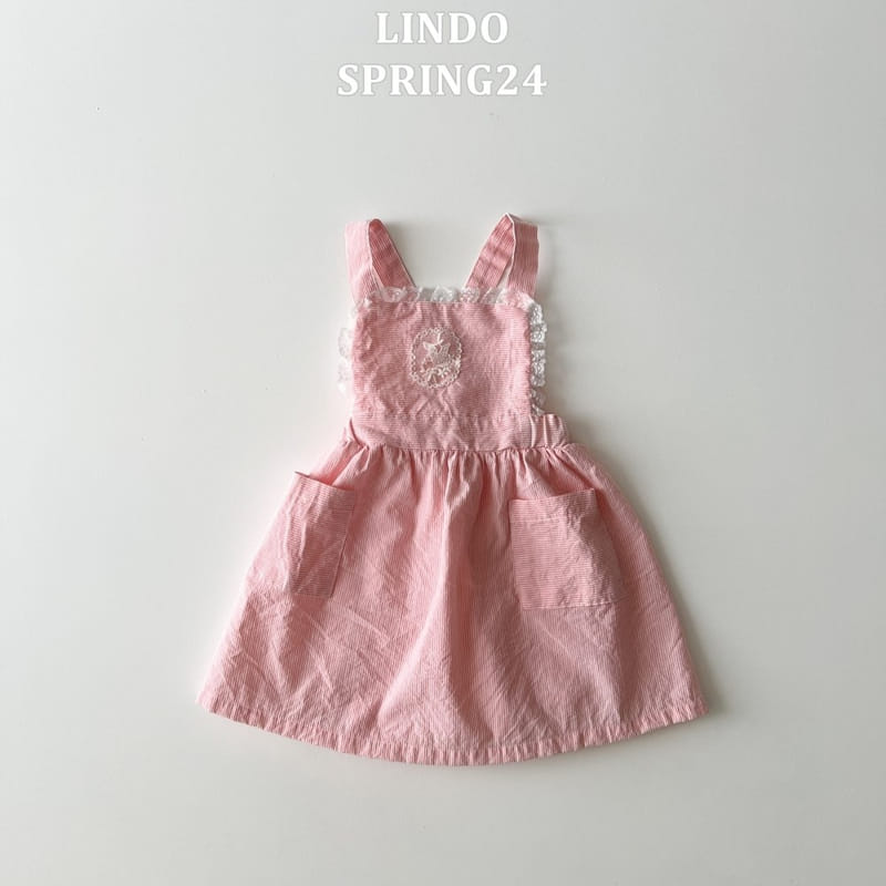 Lindo - Korean Children Fashion - #littlefashionista - Girl Dungarees One-Piece - 4