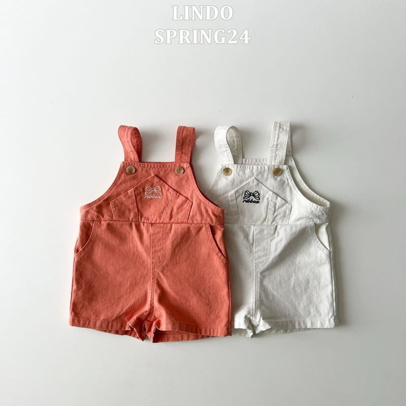 Lindo - Korean Children Fashion - #magicofchildhood - Lala Ribbon Dungarees