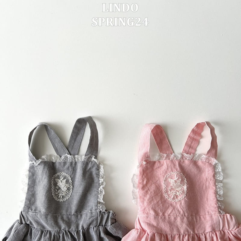 Lindo - Korean Children Fashion - #minifashionista - Girl Dungarees One-Piece - 5