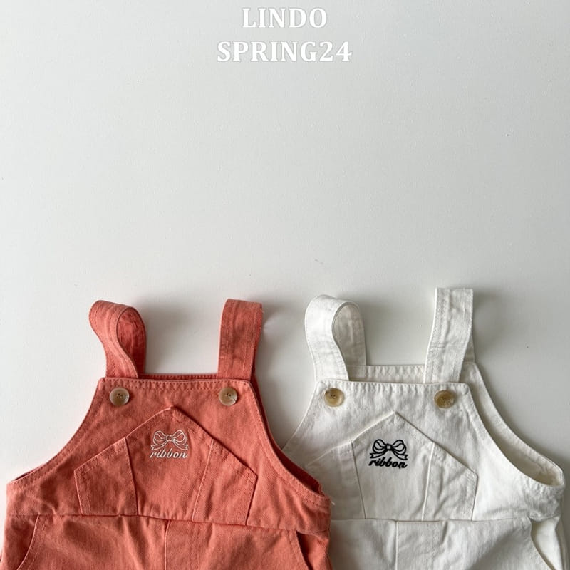 Lindo - Korean Children Fashion - #minifashionista - Lala Ribbon Dungarees - 2