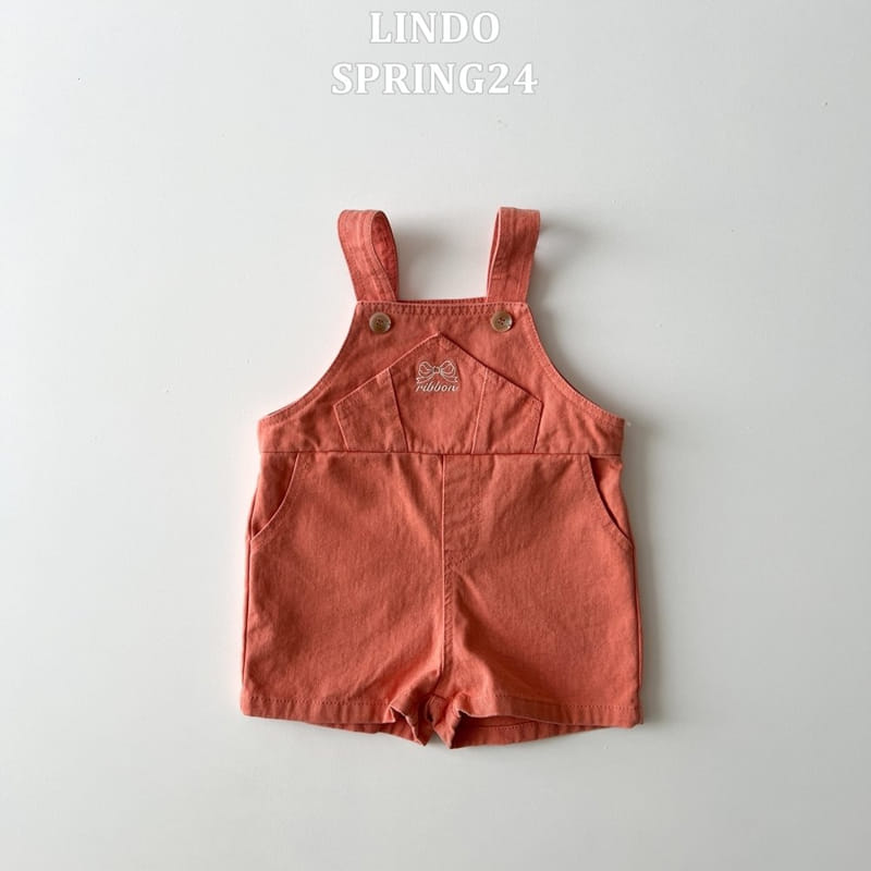 Lindo - Korean Children Fashion - #prettylittlegirls - Lala Ribbon Dungarees - 3