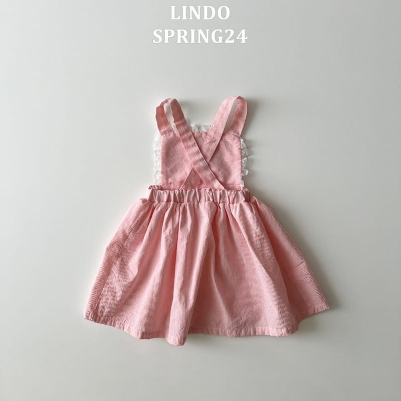Lindo - Korean Children Fashion - #todddlerfashion - Girl Dungarees One-Piece - 7
