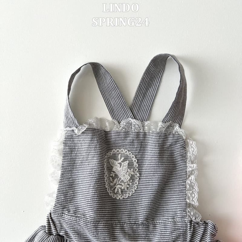 Lindo - Korean Children Fashion - #toddlerclothing - Girl Dungarees One-Piece - 8