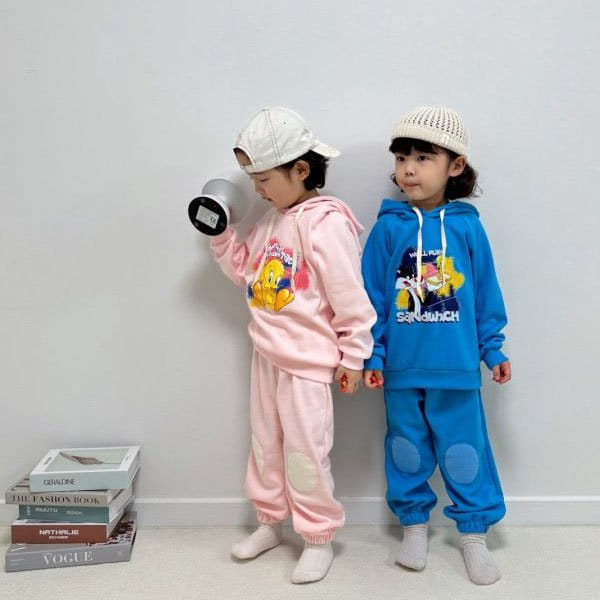 Little Rabbit - Korean Children Fashion - #kidsshorts - Bbang Dduck Hoody Top Bottom Set