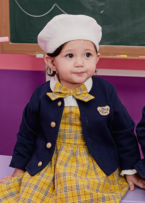 Littletini - Korean Baby Fashion - #babyoninstagram - School Cardigan