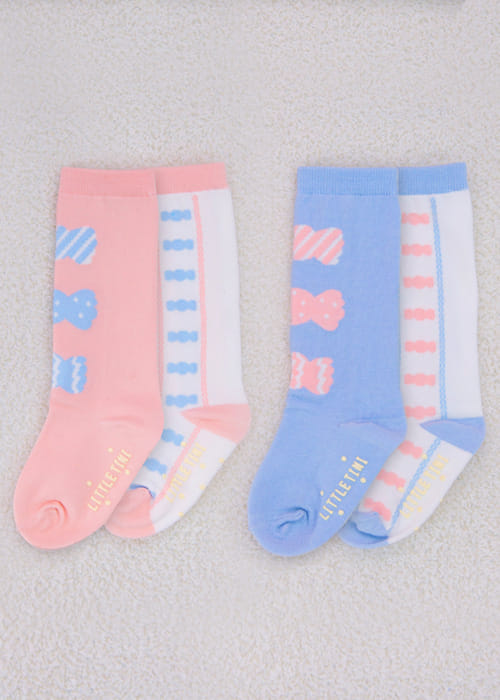 Littletini - Korean Baby Fashion - #babyootd - Candy Knee Socks